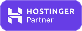 Hostinger partner badge